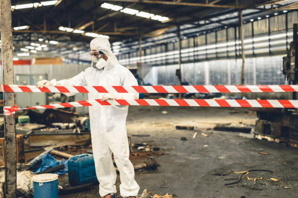 Professional Hoarding Cleanup technician working in Fletcher, NC